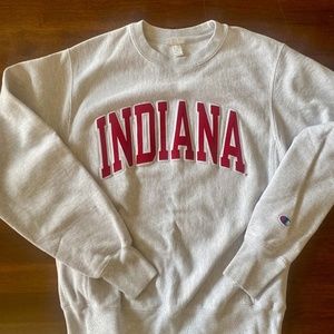 Indiana University Champion Reverse Weave Sweatshirt Small